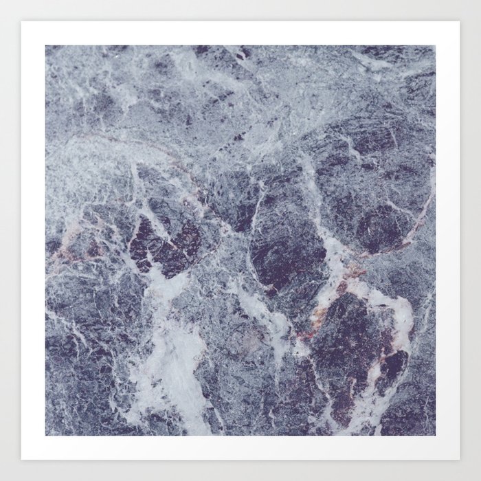 ombre marble Art Print