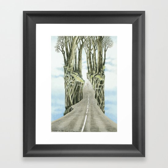 Escape attempt Framed Art Print