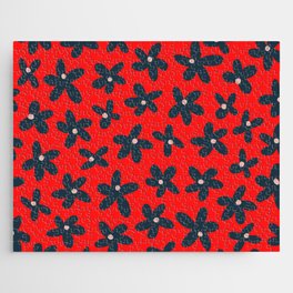 Flower in Red Jigsaw Puzzle