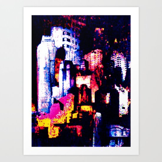 backstreets of the New York landscape Art Print