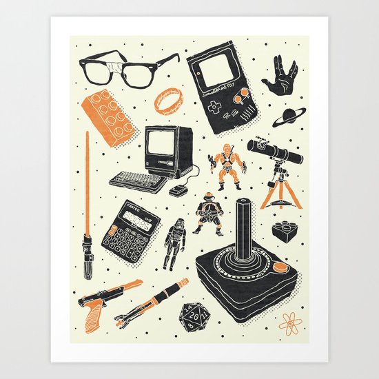 Nerd Life Art Print