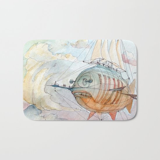 The Flying Fish! Bath Mat