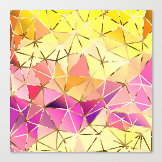 Rainbow Geometric pattern #5 Canvas Print