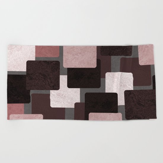 Geometric Marble 06 (abstract) Beach Towel