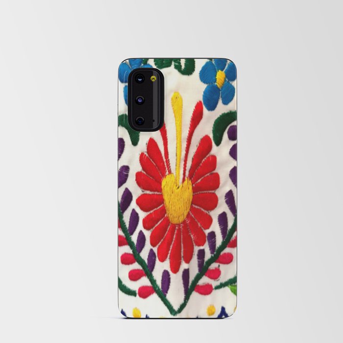 Red Mexican Flower Android Card Case