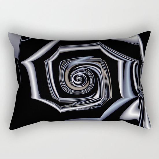 TGS Fractal Abstract in Winter Rectangular Pillow
