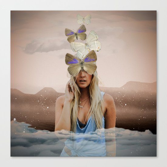 Butterfly Face Canvas Print