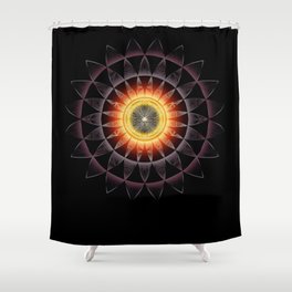 Black Hole Sun2018 Shower Curtain