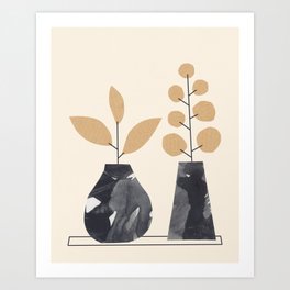 Still Life with Two Vases Art Print