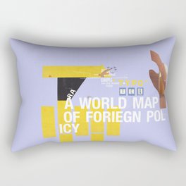 A World Map of Foreign Policy (book jacket cover) Rectangular Pillow