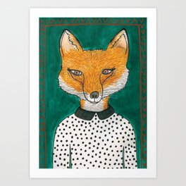 Foxy Fox Art Print