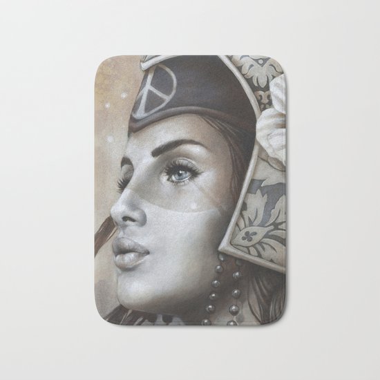 Guerrière pacifique Bath Mat