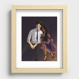 the pull Recessed Framed Print