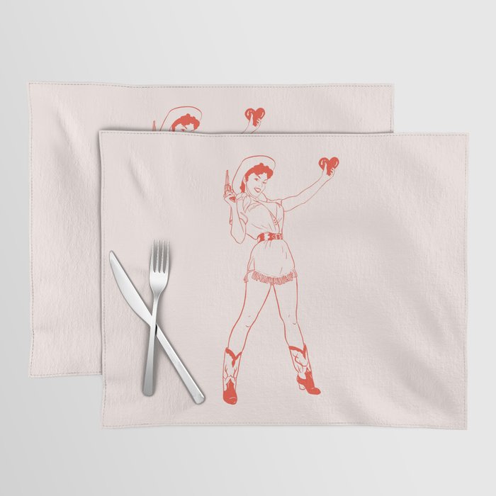 Heartbreaker Cowgirl  Placemat