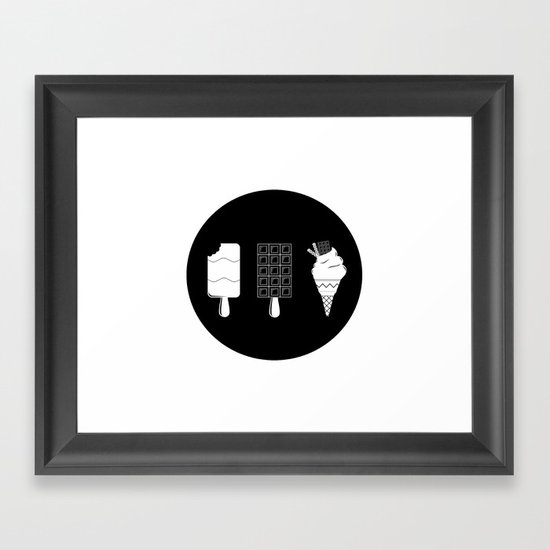 ice-cream Framed Art Print