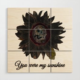 You Were My Sunshine (with text) Wood Wall Art