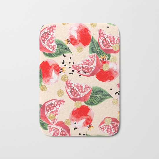 Sweet Pom #society6 #decor #buyart Bath Mat