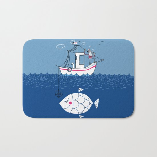 Love Boat Captain Bath Mat