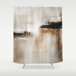 Natural Abstract Painting - Modern Handwritten Contemporary (Most Popular) Shower Curtain