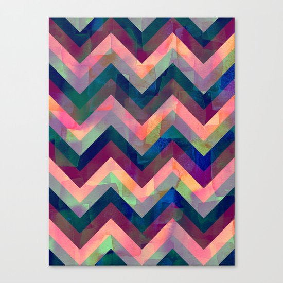 Painted Chevron Canvas Print