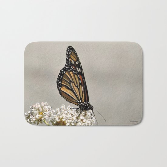 A Fine, Upstanding Monarch Bath Mat