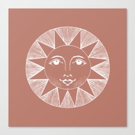 White Sun Boho No.6 Canvas Print