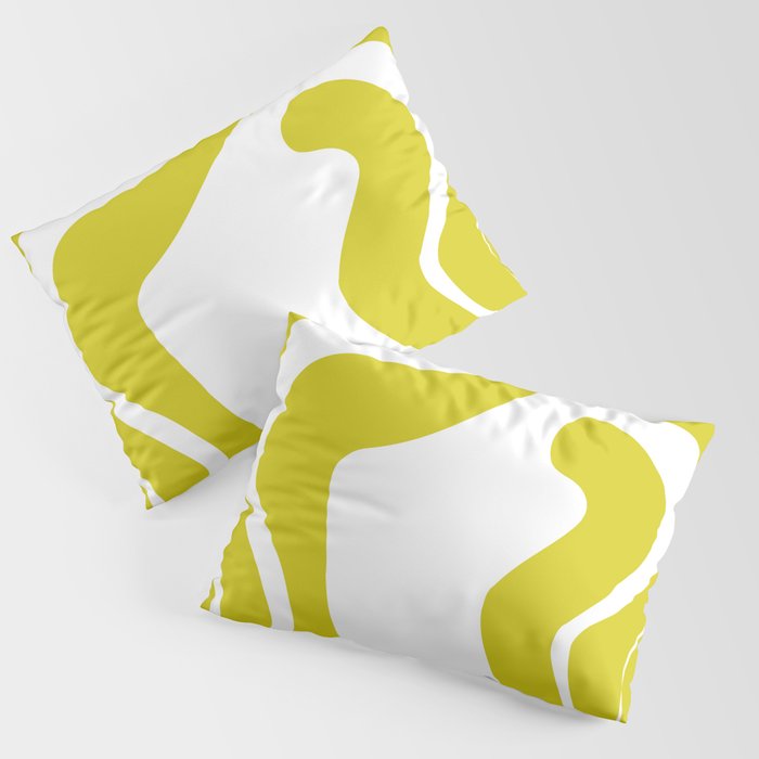 Yellow abstract Pillow Sham