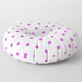 Steel Pink - polka 8 Floor Pillow