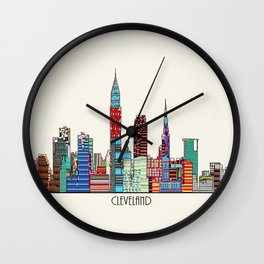 Cleveland city  Wall Clock