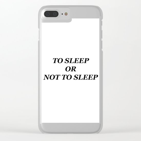 Sleep Clear iPhone Case