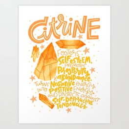 Citrine Art Print