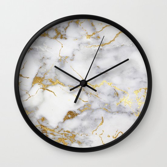 Italian gold marble Wall Clock by hunterofwoods | Society6 Italian gold marble Wall Clock by hunterofwoods | Society6