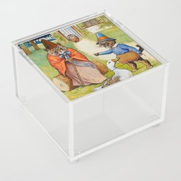 Mother Goose at Home by Louis Wain  Acrylic Box