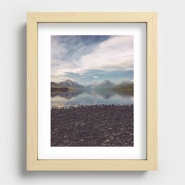 Glacier Reflection Recessed Framed Print