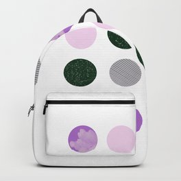 Modern dots, cloud polka, Very Peri Backpack
