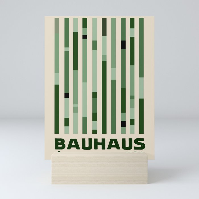 Bauhaus Green Mini Art Print