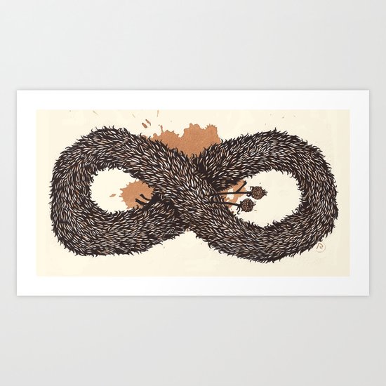 fur infinity Art Print