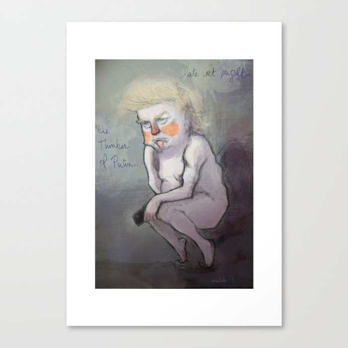 Trump at Night Canvas Print