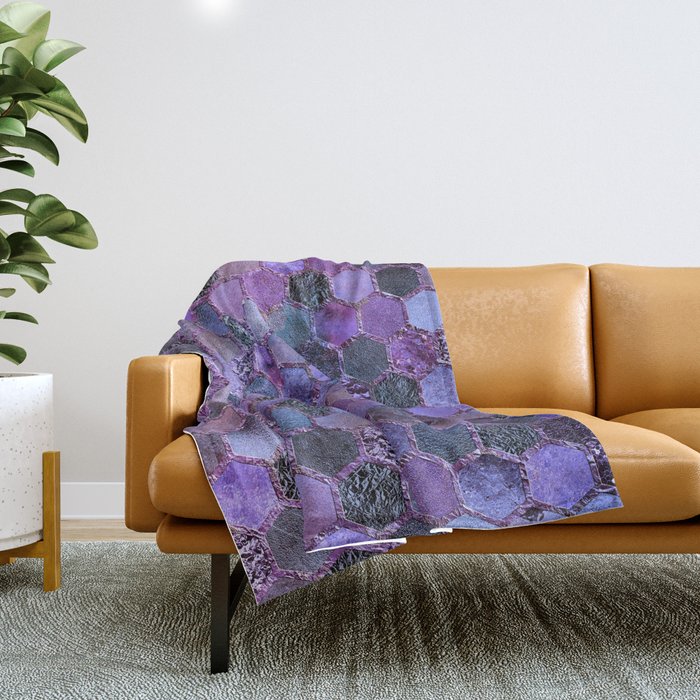 Luxury purple throw sales