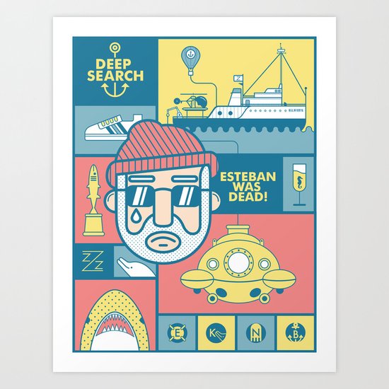 The Life Aquatic With Steve Zissou Art Print