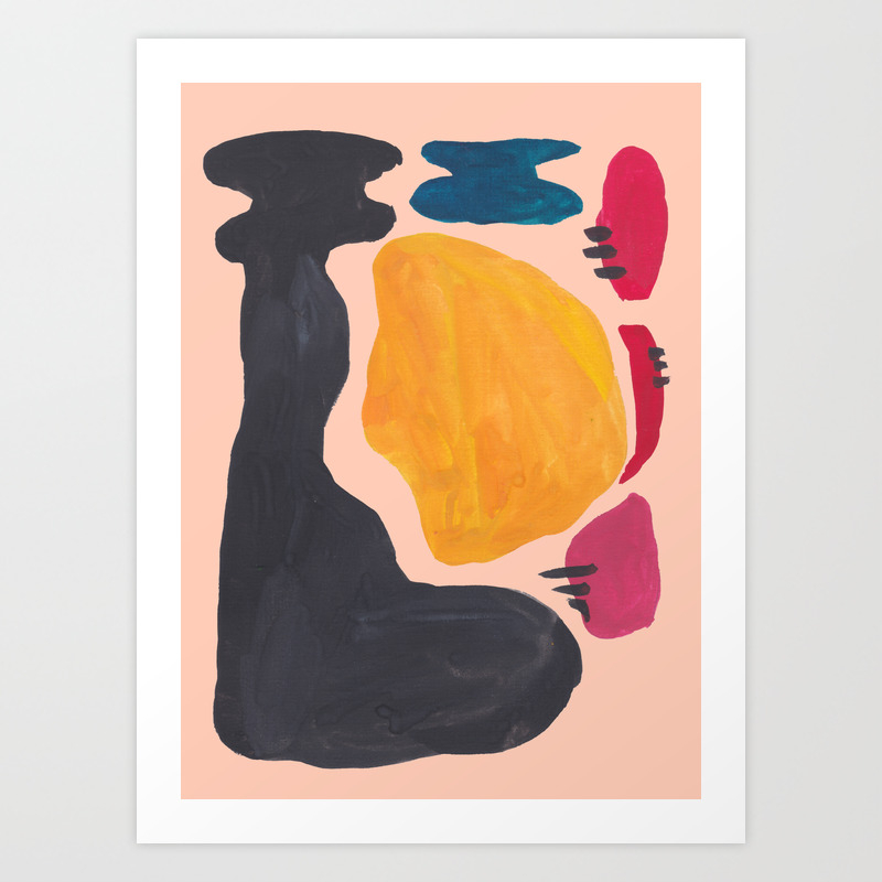 20 190330 Abstract Shapes Painting Art Print By Valourine Society6