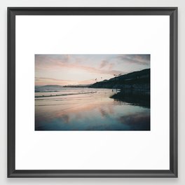 Sunset at Pismo Framed Art Print