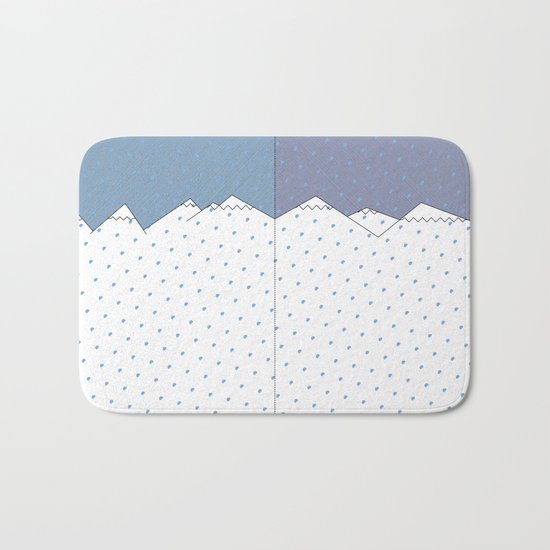 WINTER SNOW Bath Mat