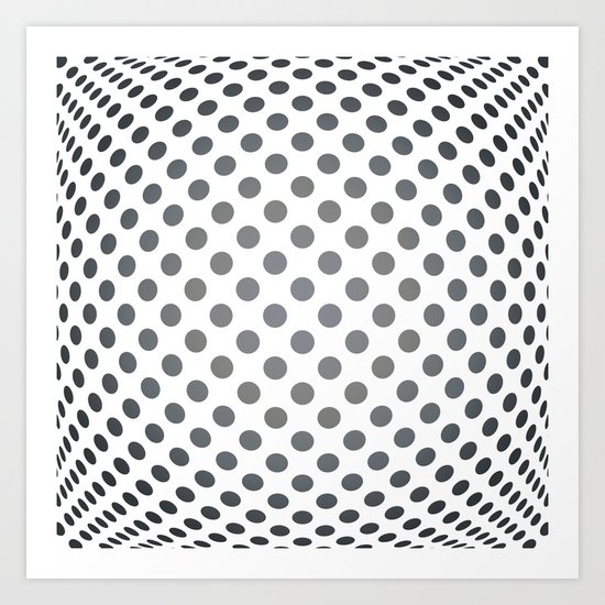 Middle distance - Optical Game 28 Art Print