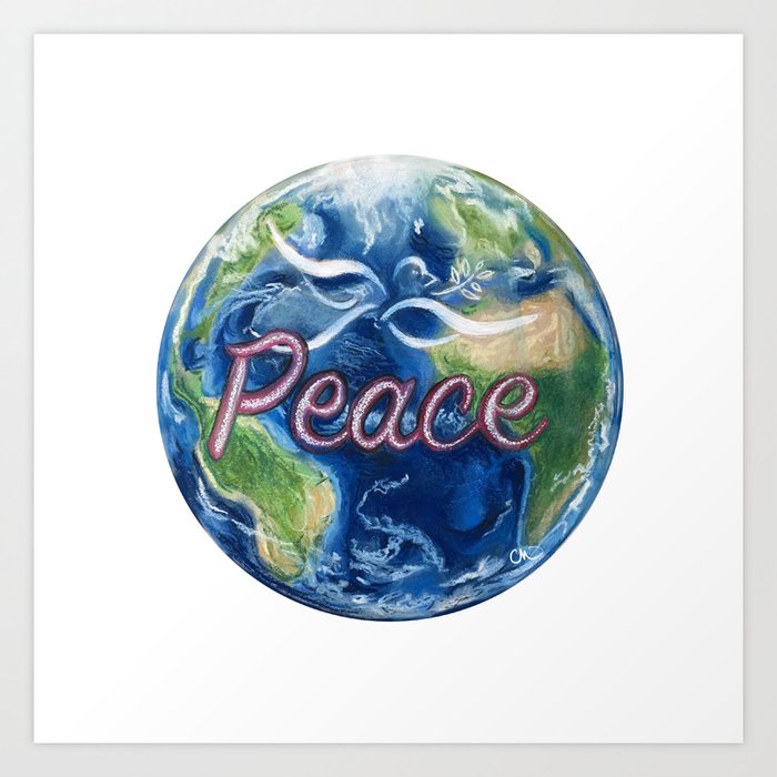 Peace On Earth Art Print By Christymihelich Society6