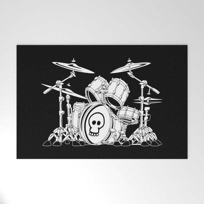 Drum Set Cartoon Welcome Mat By Hobrath Society6