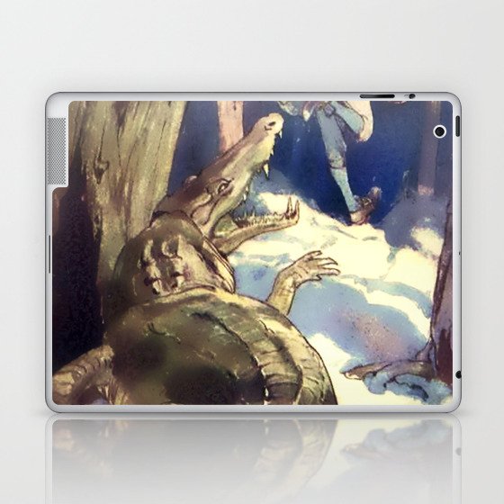 “The Crocodile!” by Alice B Woodward Laptop & iPad Skin