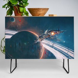 Traveling at the speed of light Credenza