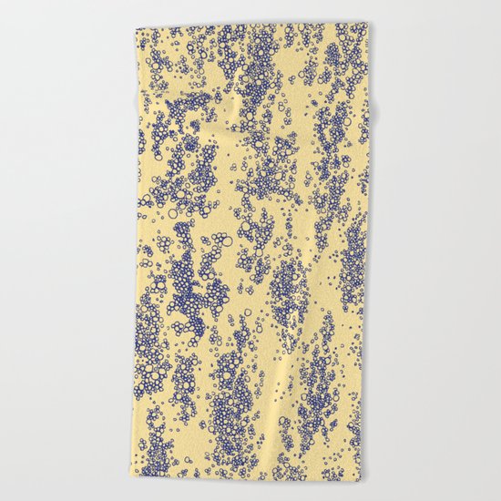 OCEAN YELLOW&BLUE Beach Towel