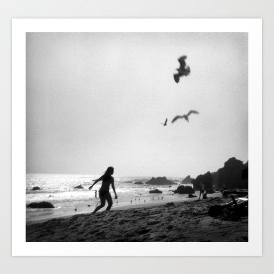 at the ocean Art Print